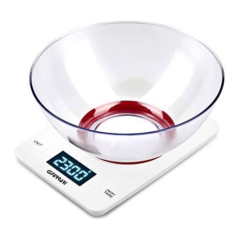 G3 Ferrari G20071 báscula de cocina Rojo, Blanco Encimera Rectángulo Báscula electrónica de cocina