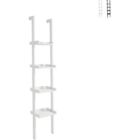 Libreria effetto legno bianca cm. H.180 x L.36,5 x P.34 (1/5)