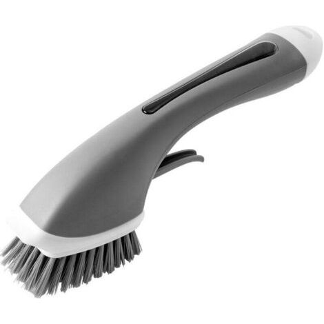 Jardin Brosse de piscine, Outil de Brosse Perceuse Nettoyage , Drill Brush pour Surfaces de Salle de Bain, Sol, Baignoire 30X9X10cm Gris