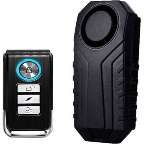 Bike Alarm, Wireless Car Alarm, Alarm for Bicycle, Motorcycle, Car, Scooter, 113dB Waterproof Security Alarm with Remote Control (1/4)