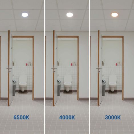 Plafón LED Estanco CCT Con Sensor De Movimiento Por