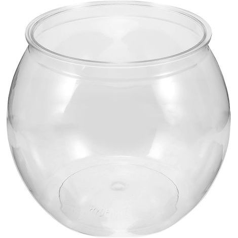 Aquarium en plastique transparent, petit bocal pour poissons betta et poissons rouges.-16.50X16.50X13.50CM-Transparent (1/4)
