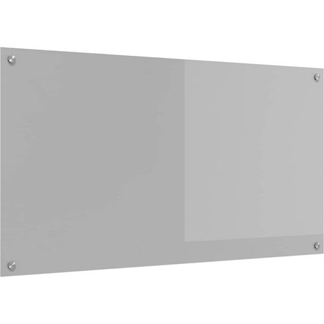 Protection de cuisine Gris clair 110 x 60 x 0,6 cm verre trempé CFW56573 (1/5)