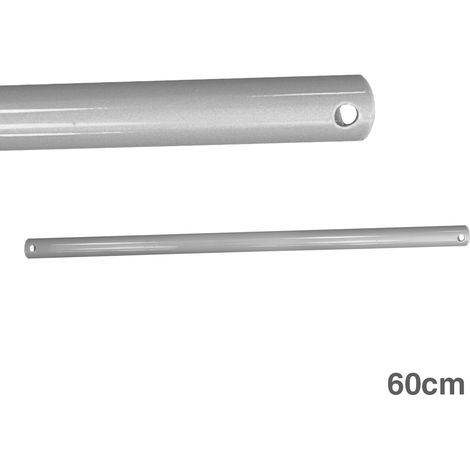 Extension Tube Ventilateur Plafond Chromé 60cm Allonge Chromée 60cm Pour Ventilateur De Plafond - Edm