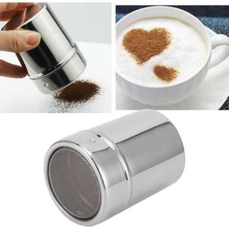 Poudreuse à Café en Acier Inoxydable, Shaker pour Cacao, Ustensile de Cuisine avec Trou de 0.5mm (1/5)