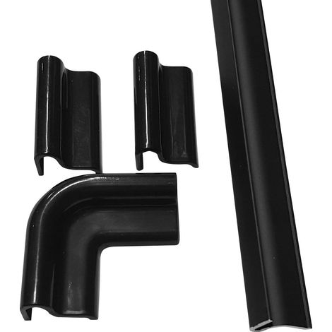 Barre de trop-plein ALTIS NOIR 1000 mm avec embouts