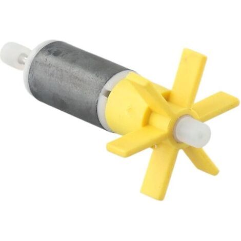 Bomba sumergible para eje de rotor, bomba de 6 impulsores con cojinetes, eje de acero inoxidable, impulsor cerámico, accesorio para bomba sumergible para repuestos de acuario (1/4)