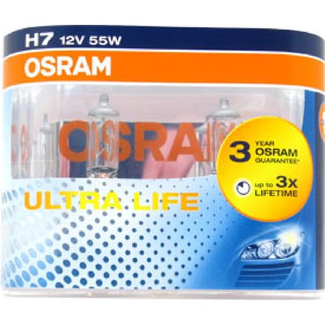 1 Ampoule halogène auto Osram ULTRALIFE H7 12V 64210ULT-HCB (1/6)