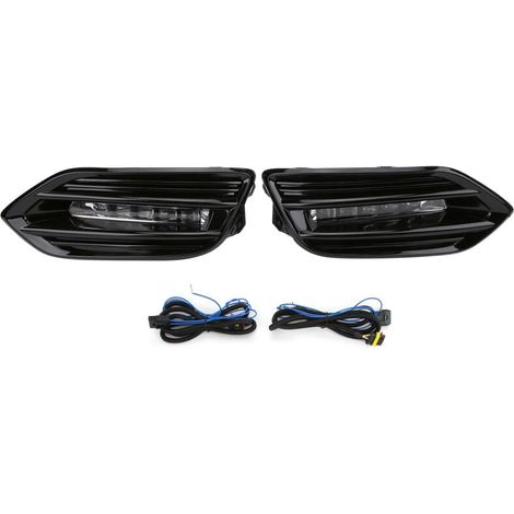 2 pièces LED feux de jour clignotant feu de brouillard blanc jaune bleu lumière de remplacement pour Honda Vezel HRV (1/4)