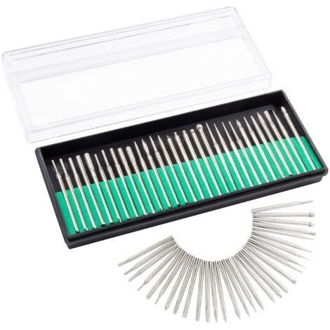 30Pcs Fraise Diamant 3mm Foret Fraise Diamantée Tige Forets Rotatifs pour Verre Pierre Précieuse Métal Meulage Bijoux Rotatif de Gravure Outil Accessoire d'Outil Rotatif (1/5)
