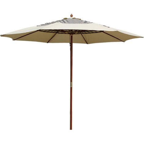 Ombrellone tondo da giardino 350 cm in legno Sun Top Scottish Garden Deluxe Collection