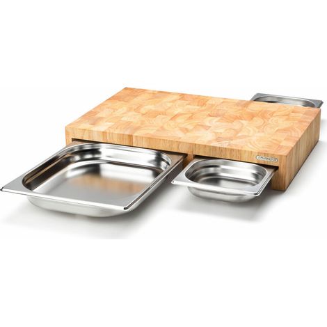 Continenta 1012332010 Schneidebrett, Holz, braun, 50 x 32,5 x 8 cm (1/4)