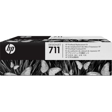 HP 711 - Negro, amarillo, cin, magenta - cabezal de impresin - para DesignJet T100, T120, T120 ePrinter, T125, T130, T520, T520 ePrinter, T525, T530