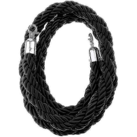Poteaux de contrôle des foules avec cordes et crochets. (1/4)