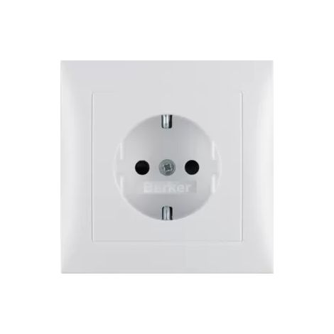 Berker Steckdose SCHUKO m. Abpl erh BS S.1 pw m 47229909 (1/2)