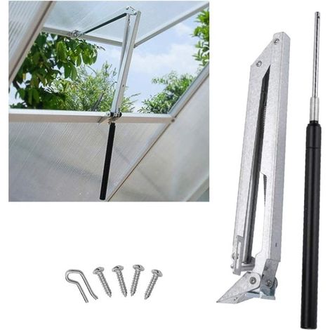 Automatische Fensteröffner mit einfacher Feder für Sommerhäuser, Gewächshäuser und Dachfenster Fensteröffner aus verzinktem Aluminiumblech.