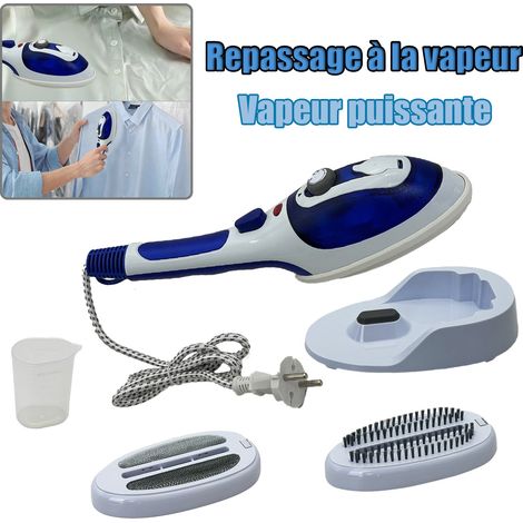 Fer à repasser vapeur mini – Semelle céramique haute sécurité – Protection anti-brûlure intégrée – Très faible consommation – Pour la maison et les voyages (1/5)