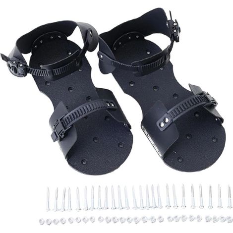 Outil d'aération de jardin de patio avec pointes Chaussures à pointes haute performance Semelle d'aérateur de pelouse pour l'installation, Clou 3.6 Cm (1/5)
