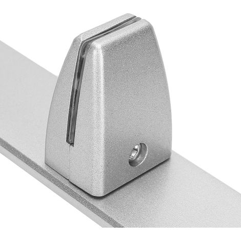 Attache de Bureau Modifiable - Support de Partition de Table en Aluminium Antidérapant - Clamp à Fixation sans Perçage (Aluminium Argenté, 267g, 200x50x7mm, 7 Pièces) (1/5)