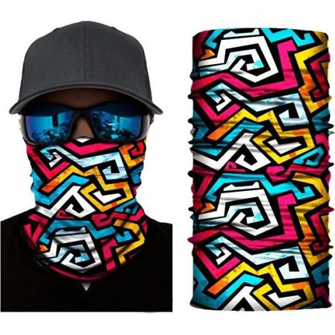 Couleur M262 Bandana de Camouflage imprimé en 3D, guêtre de cou, cagoule, masque anti-poussière multifonctionnel pour l'extérieur, (1/4)