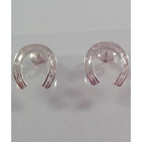 Kleine Hufeisenohrringe handgefertigt in Sterlingsilber