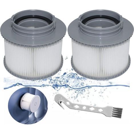 Filtre Spa mspa Filtres Cartouches Filtrantes de Rechange Replacement Filter for MSPA FD2089 pour Spa Piscine Hotsubbs et Spas (2 pièces)