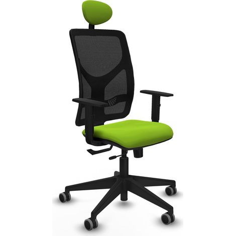 Silla de oficina piqueras y crespo Motilla cuero sintético pistacho (1/2)