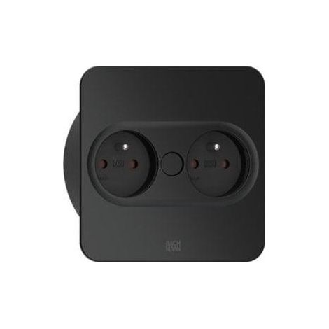 Bachmann Enchufe eléctrico empotrable de diseño negro