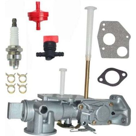 Carburateur 299437 297599 pour moteurs Briggs & Stratton 5 hp séries 130201, 130202, 130203, 130205, 130206, 130232-1201-99 et 130232-0619-99 (1/4)