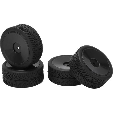 pneus en caoutchouc RC 65 mm, pneus fermés à profil arqué pour véhicule tout-terrain RC WLToys 144001 à l'échelle 1/14 (1/5)