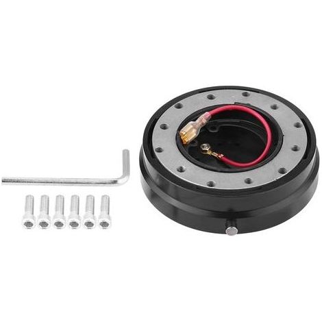 Adaptateur de moyeu à dégagement rapide pour volant universel, Kit Boss pour voiture de course, noir (1/5)