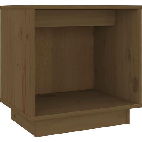 Maison Exclusive - Comodino Marrone Ambra 40x30x40 cm in Legno Massello di Pino