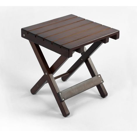 petit banc en hêtre massif noir