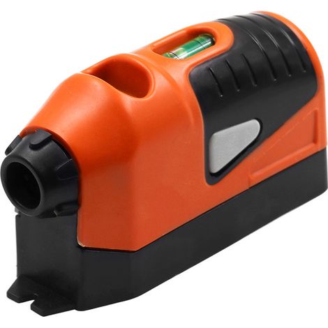Mini outil horizontal vertical Spirit horizontal ligne droite Guide horizontal instrument de mesure (orange)