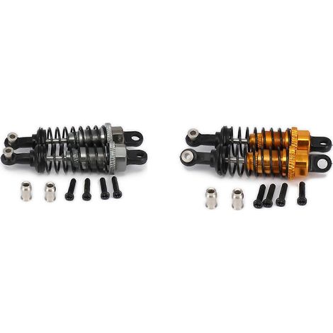 65-mm-Öldruckstoßdämpfer, verstellbar, für WLtoys A959, A969, A979, HPI, HSP, Traxxas, Losi, Tamiya, Titan und Gelb (1/5)