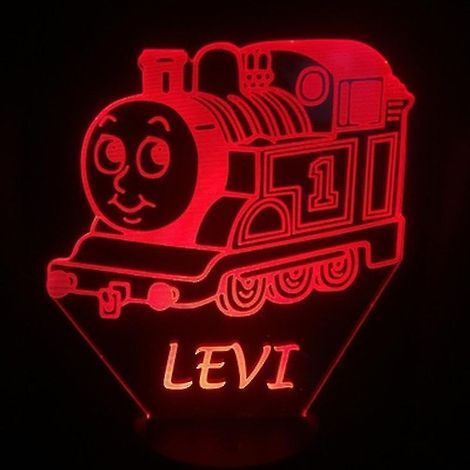 Lampe de table LED Thomas Train Levi USB 3D Anime Veilleuse Ambiance