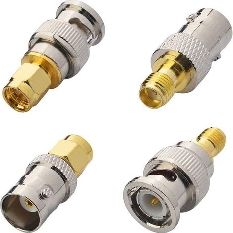Kits d'adaptateur coaxial de connecteur d'adaptateur RF SMA à BNC (1/5)