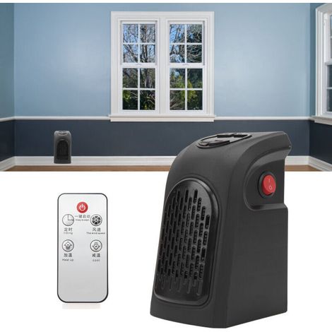 Petit chauffage uniforme chauffage silencieux LED 400W ABS et PTC avec minuterie chauffage électrique Portable pour chambre prise ue 200-240V (1/4)