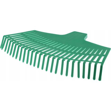 Rastrillo de jardín de plástico para césped y hojas, 42 cm, Hobby