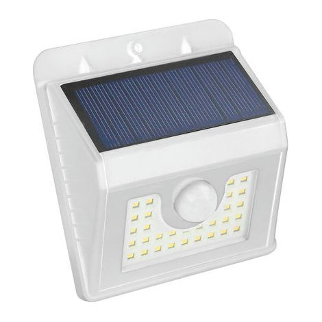 Aplique LED Solar con Sensor Blanco 4W Fría Matel (1/2)