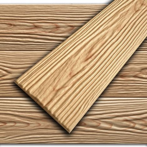 VerdicoPanneau mural et plafond 3D effet vieux bois pin wymiar: 100×16,7 cm – Dalle décorative légère en polystyrène, aspect planche rustique 1 pièces (1/5)