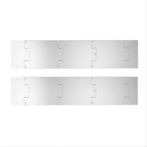 Plaque de protection anti-rayures pour bas de porte, finition sablée, usage intérieur/extérieur, 15 x 76 cm (6 x 30 pouces). (1/5)