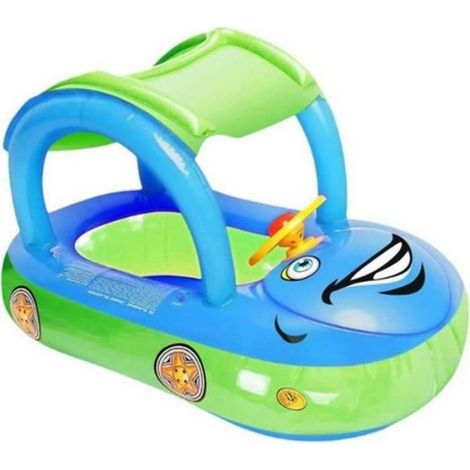 Flotteur de piscine gonflable pour bébé avec auvent (1/4)