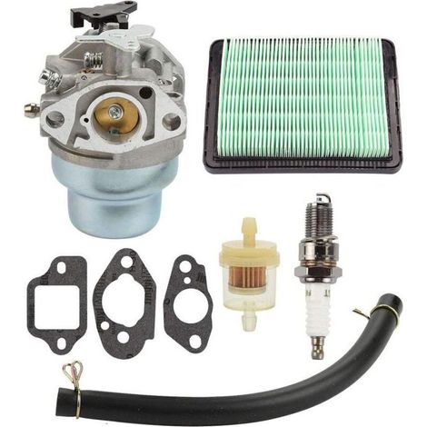 Carburateur avec joint de bougie d'allumage Kit de filtre à air de carburant pour Honda GCV160 GCV160A GCV160LA HRB216 HRS216 HRR216 HRT216 HRZ216 (1/5)