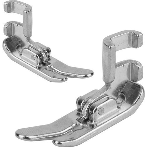 Piedino per macchina da cucire a 2 pezzi, piedino per punto dritto, accessorio per macchina da cucire, compatibile con macchine da cucire Singer, Brother, Janome e Juki con profilo basso (1/5)