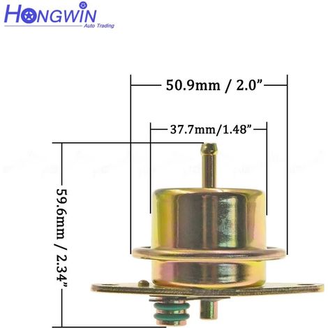 Convient au régulateur de pression d'injection de carburant Ford F4SE9C968AA (1/5)