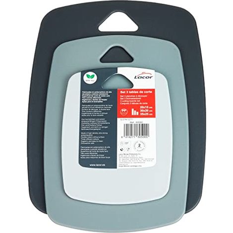 Set di 3 taglieri in polietilene 60500 Lacor (1/4)