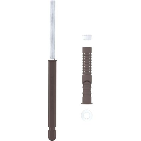 Support de étagère flottante 12 pcs Marron 10 x 170 mm Acier CFW69494 (1/5)