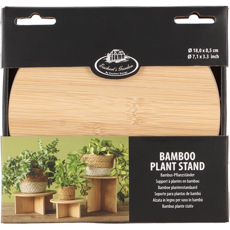 SUPPORTO ALZA VASO IN BAMBU DIAM. 25CM (1/2)