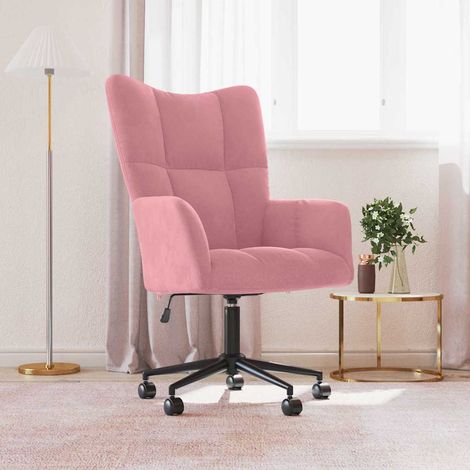 vidaXL Chaise de relaxation Rose Velours (1/5)